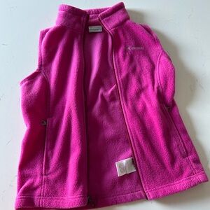Columbia Kids' Bright Pink Fleece Vest